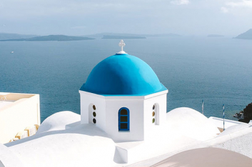 Ein typische griechisches Gebäude auf Kreta